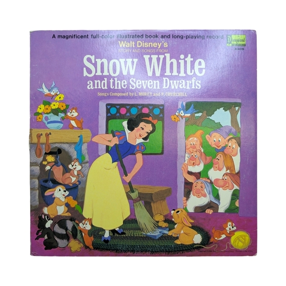 Disney's Snow White and the Seven Dwarfs Vinyl Record & 11 Page Storybook 1969 - Picture 7 of 7